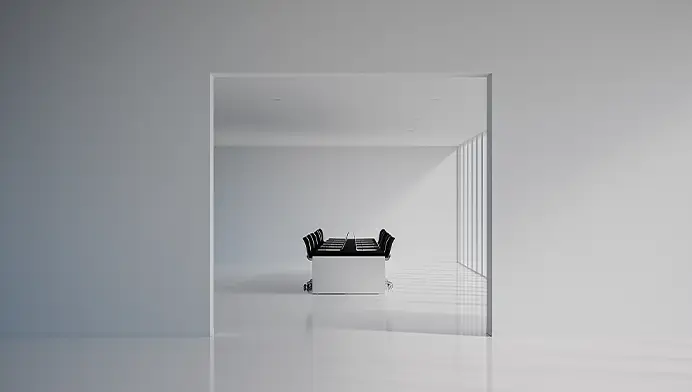 Besprechungszimmer für die Vertretung für Bauherren, daher Bauherrenvertretung
